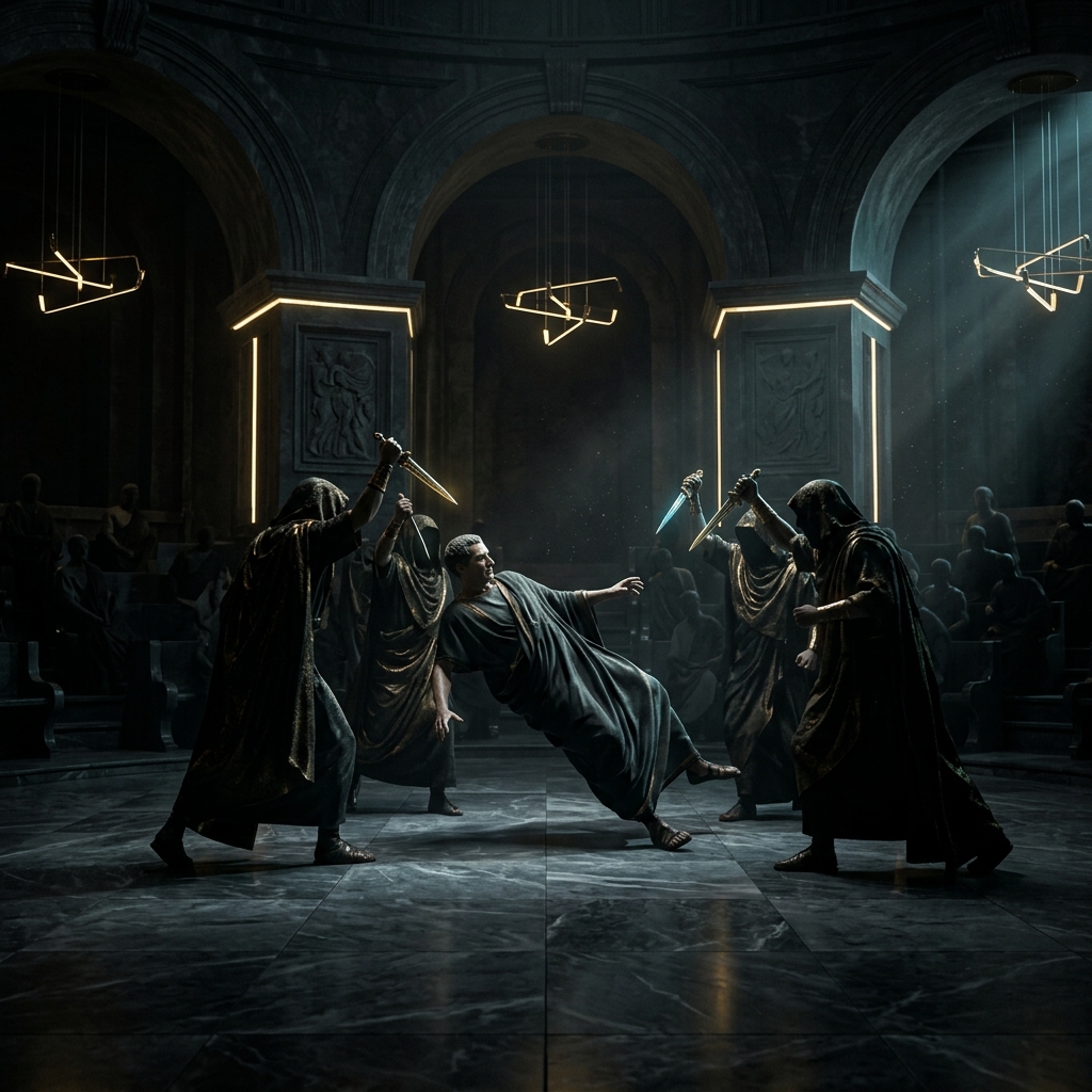 Illustration historique : Assassinat de Jules César