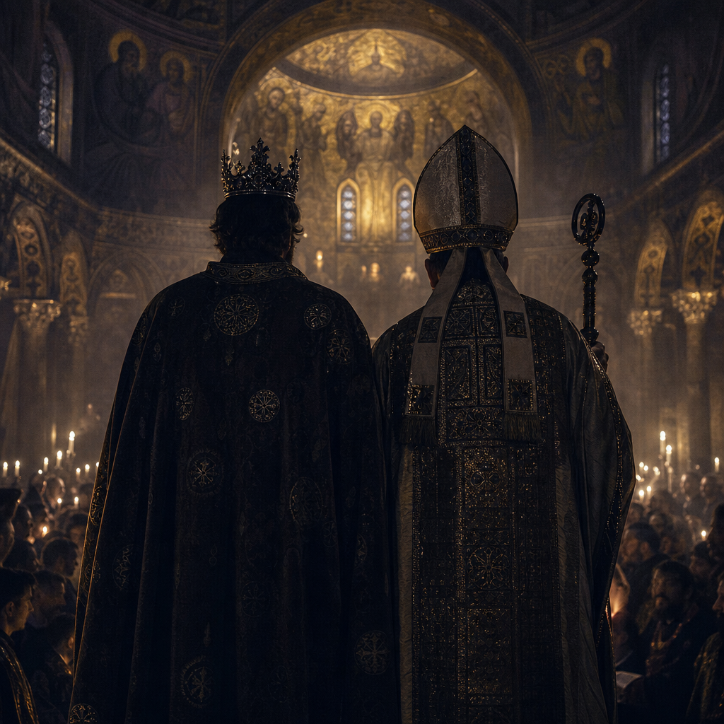 Illustration historique : Couronnement de Charlemagne